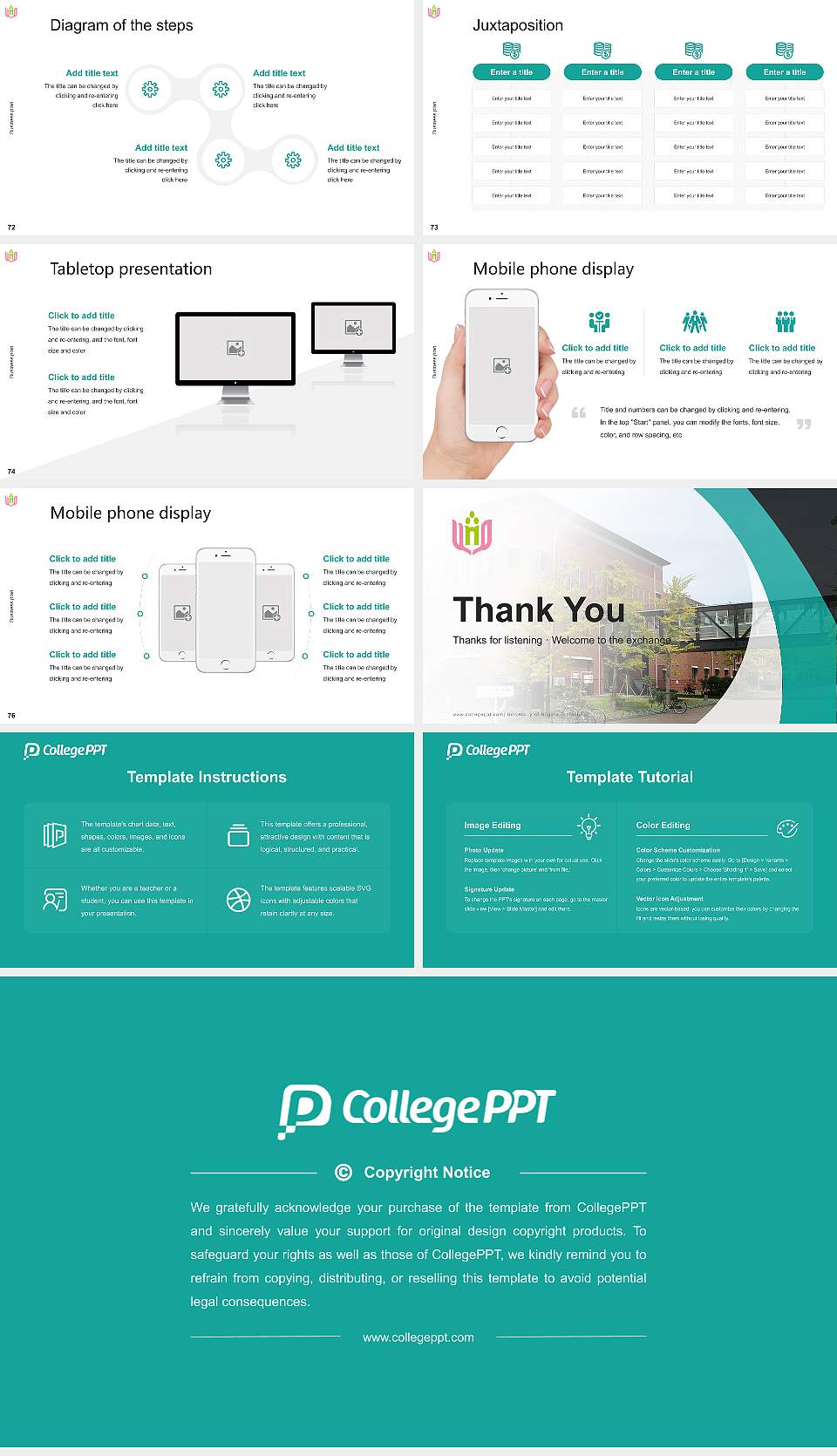 University of Niigata Prefecture Competition/Entrepreneurship Contest PPT Template16:9 ratio PPT effect preview image9