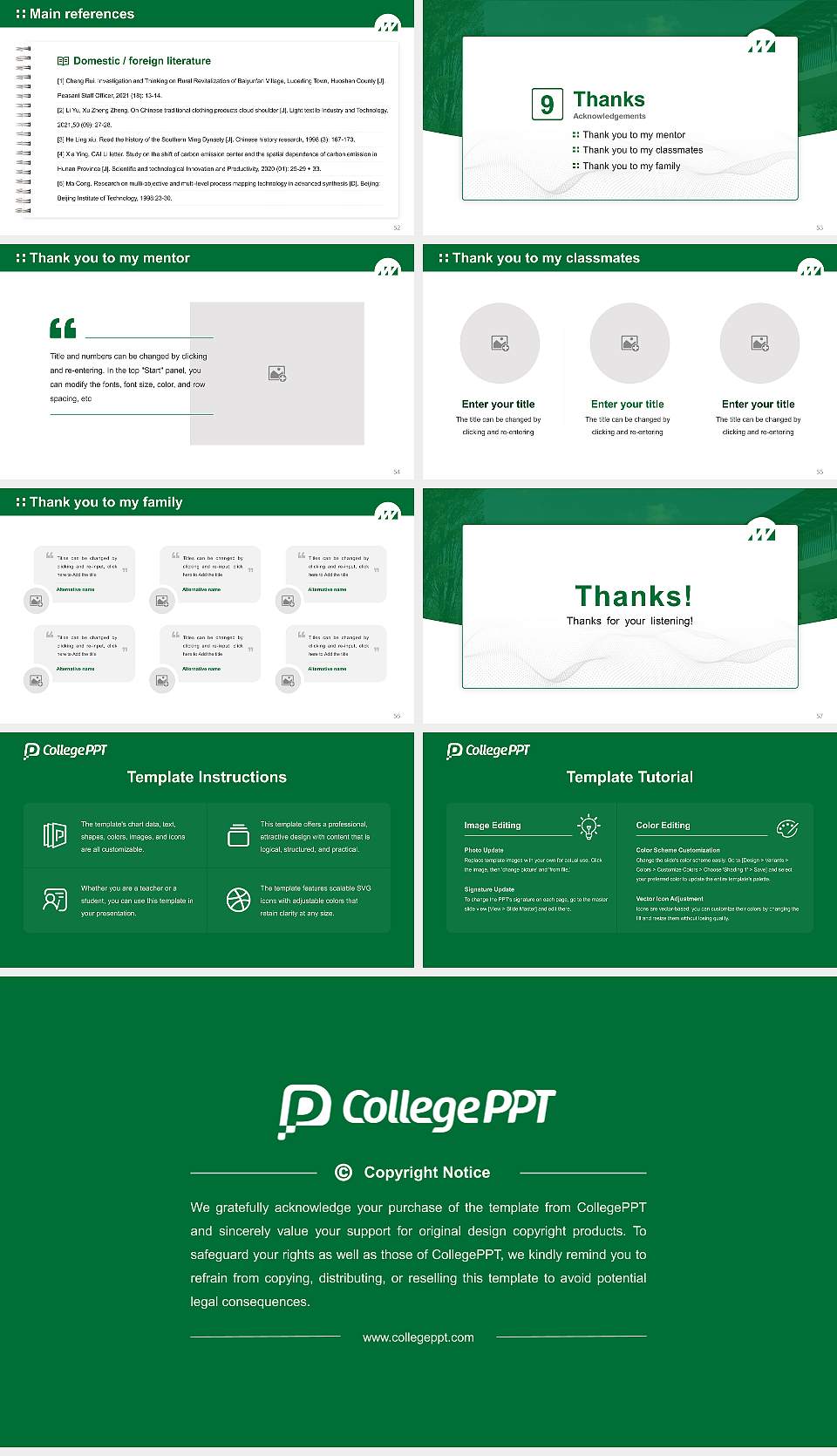 Wako University Graduation Thesis Defense PPT Template16:9 ratio PPT effect preview image7