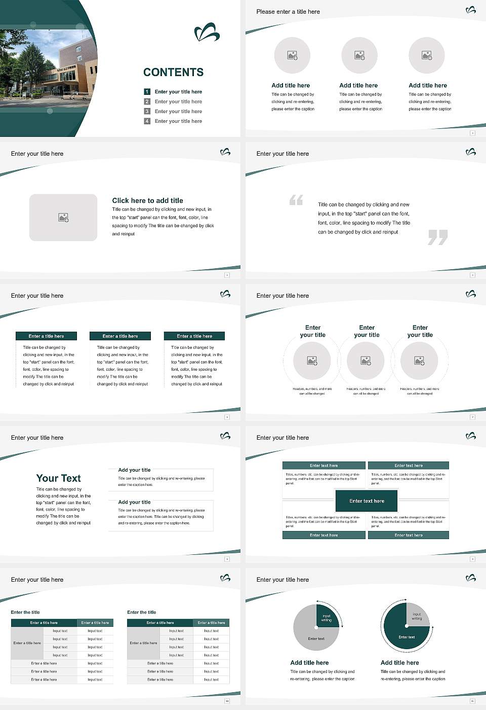 Yamagata University Course/Courseware Creation PPT Template16:9 ratio PPT effect preview image2