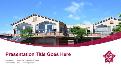 Yamanashi Eiwa College Course/Courseware Creation PPT Template