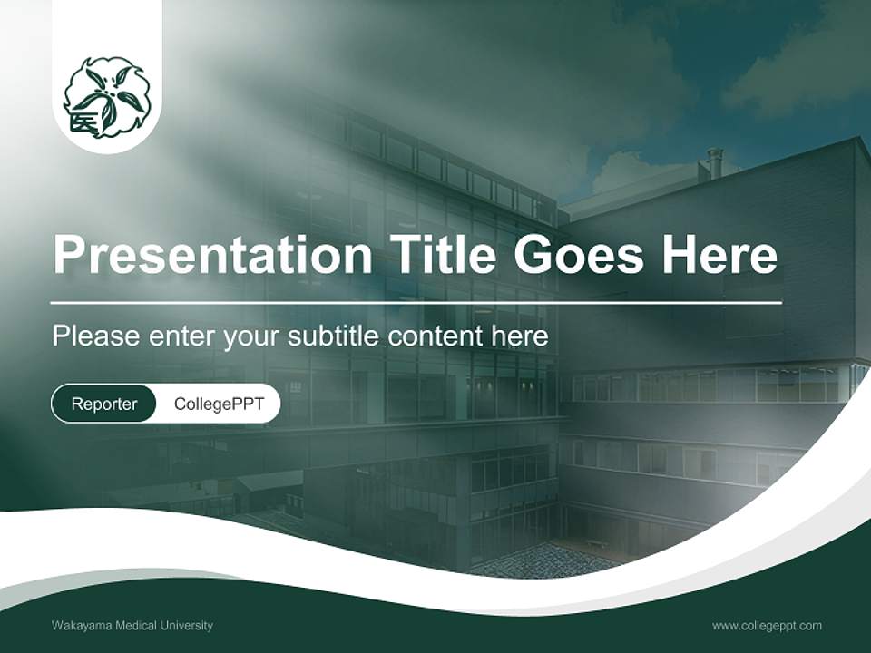 Wakayama Medical University Lecture Sharing and Networking Event PPT Template4:3 ratio PPT effect preview image4