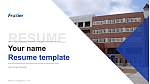 Ube Frontier University Resume PPT Template