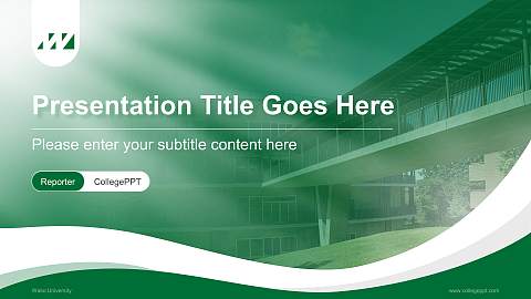 Wako University Lecture Sharing and Networking Event PPT Template