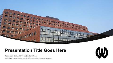 University of Occupational and Environmental Health, Japan Course/Courseware Creation PPT Template