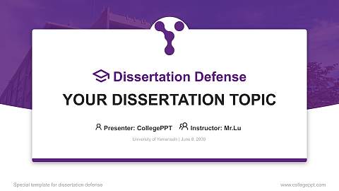 University of Yamanashi Graduation Thesis Defense PPT Template