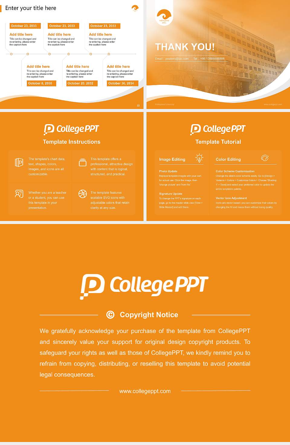 Wakayama University Lecture Sharing and Networking Event PPT Template4:3 ratio PPT effect preview image4