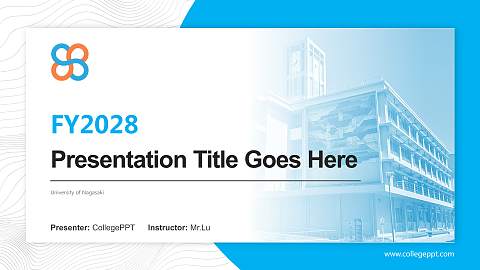 University of Nagasaki Academic Presentation/Research Findings Report PPT Template