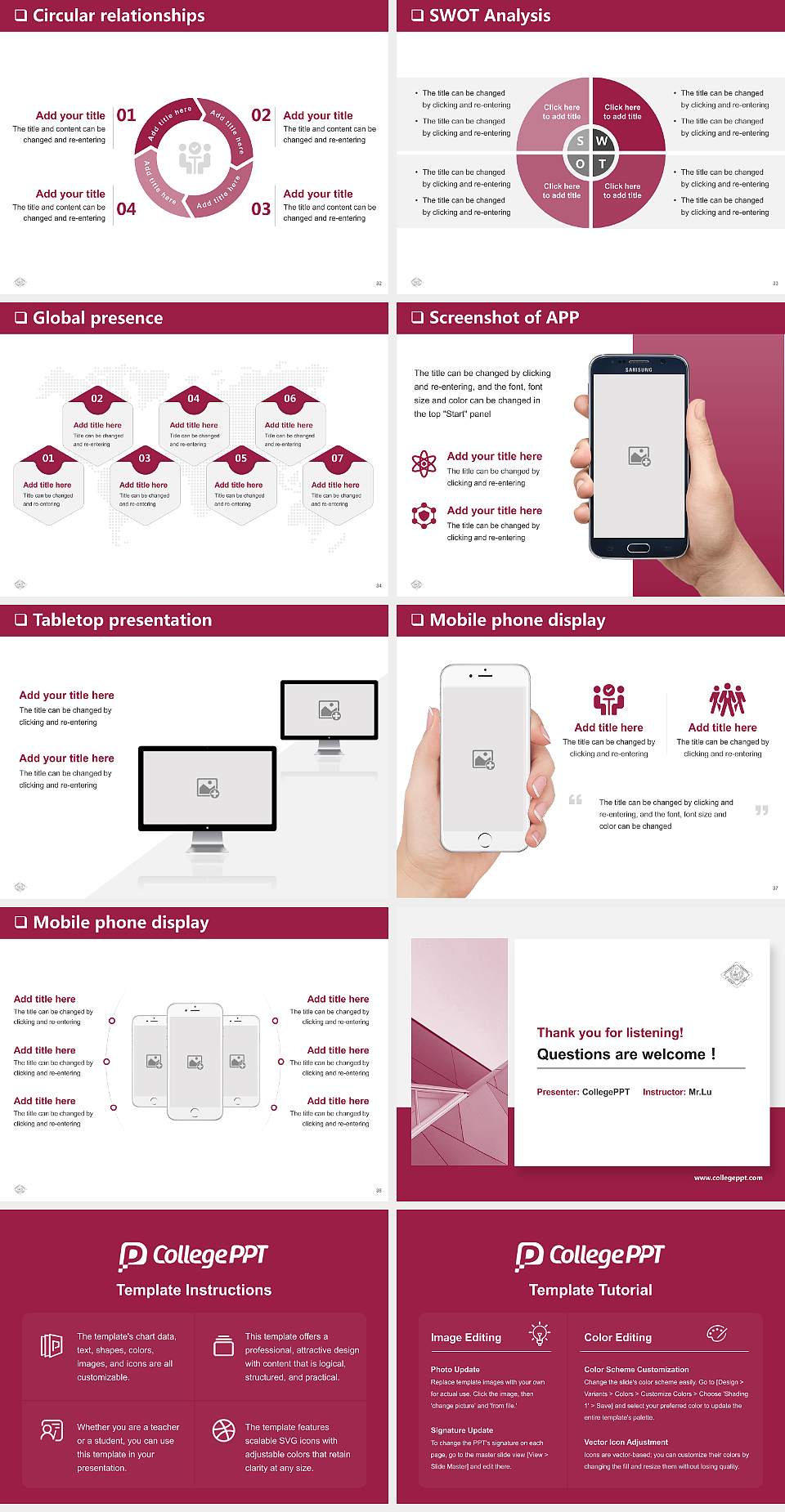 University of The Sacred Heart, Tokyo General PPT Template4:3 ratio PPT effect preview image5