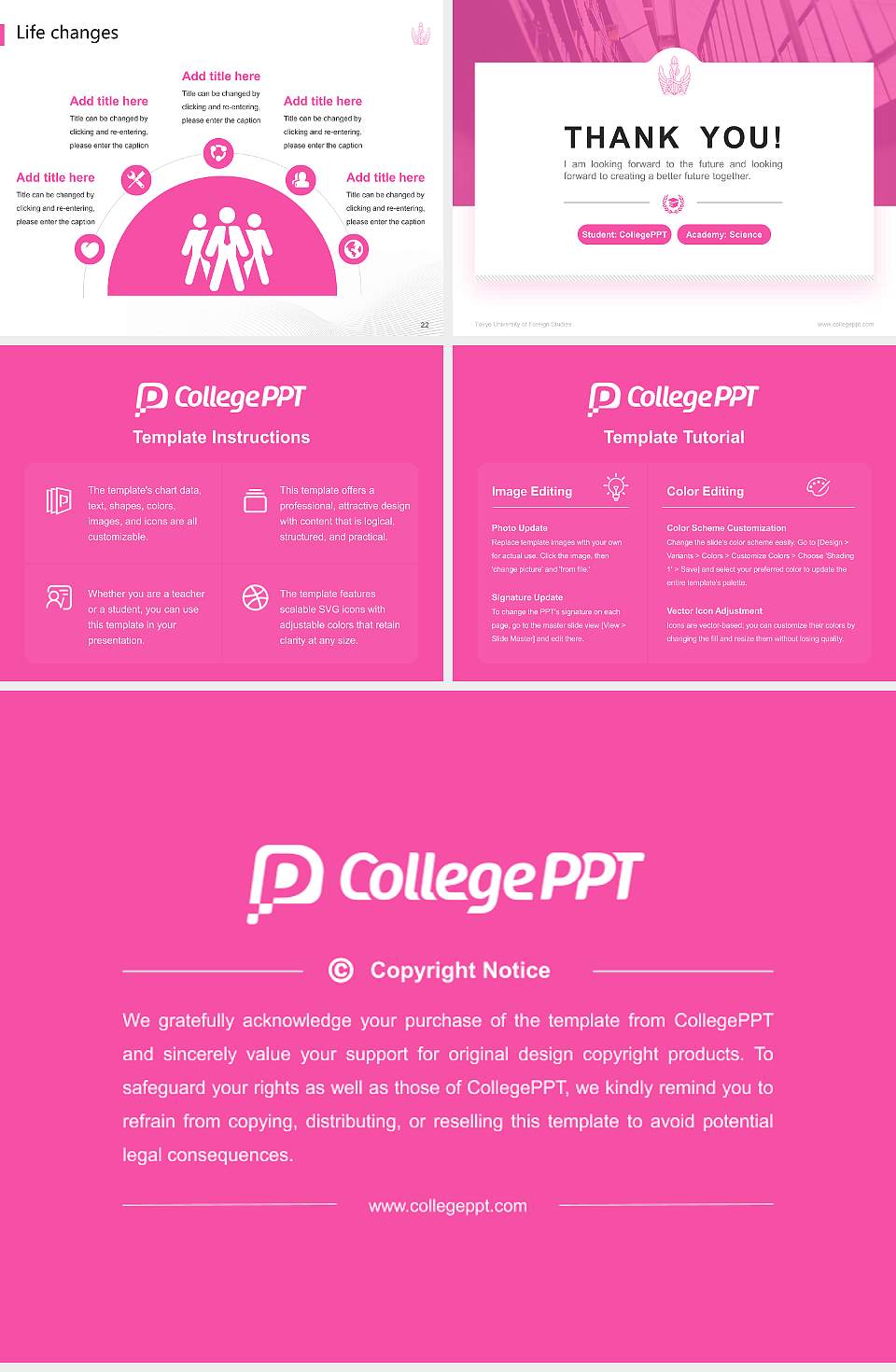 Tokyo University of Foreign Studies National Scholarship Defense PPT Template4:3 ratio PPT effect preview image4