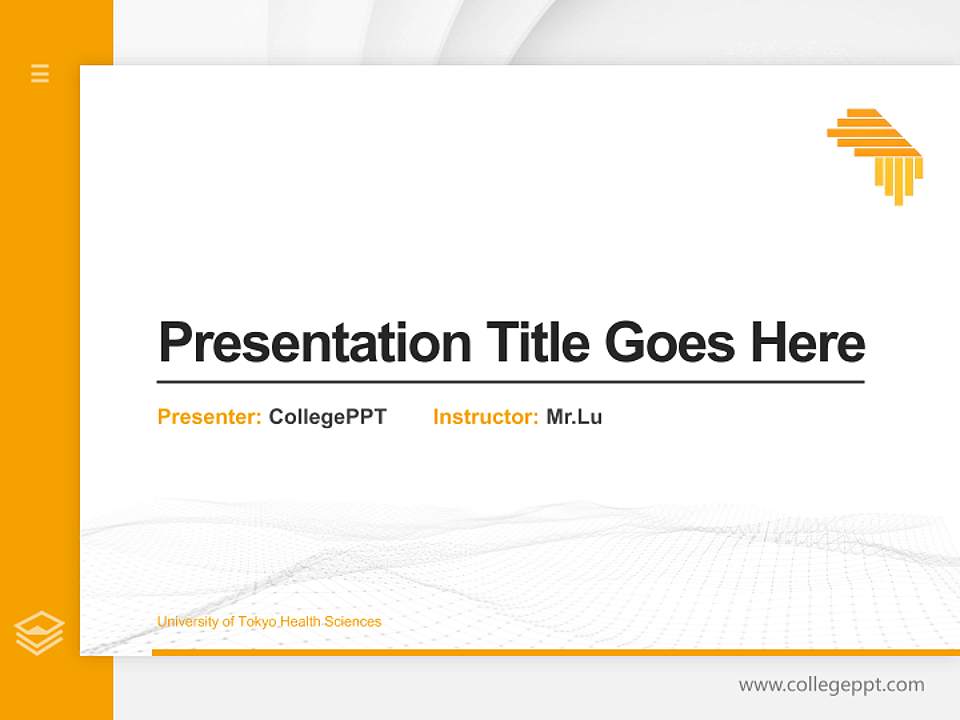 University of Tokyo Health Sciences Thesis Proposal/Graduation Defense PPT Template4:3 ratio PPT effect preview image5