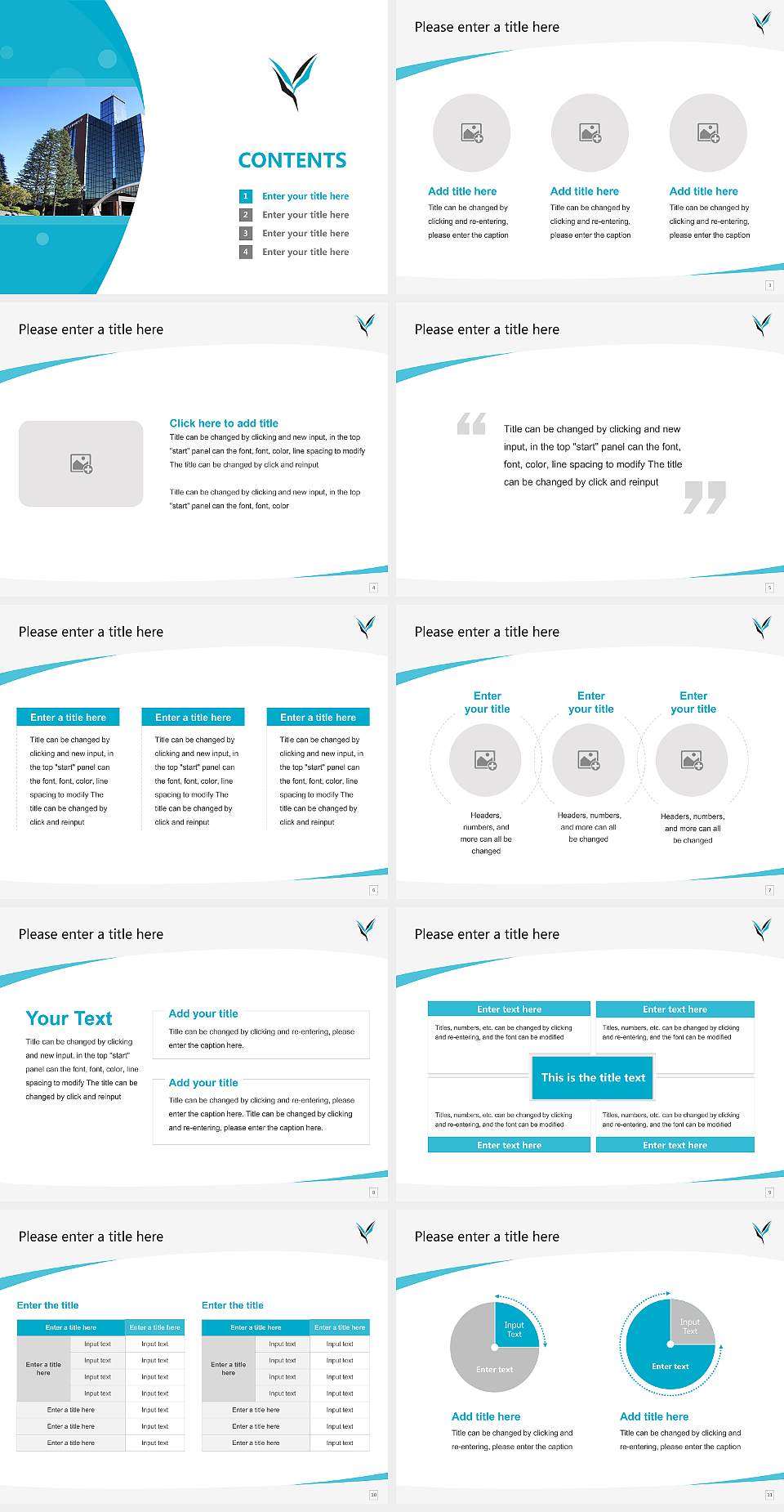 Yamanashi Gakuin University Course/Courseware Creation PPT Template4:3 ratio PPT effect preview image2