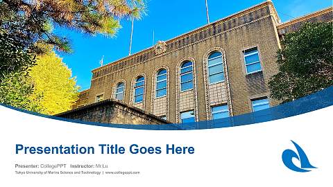 Tokyo University of Marine Science and Technology Course/Courseware Creation PPT Template