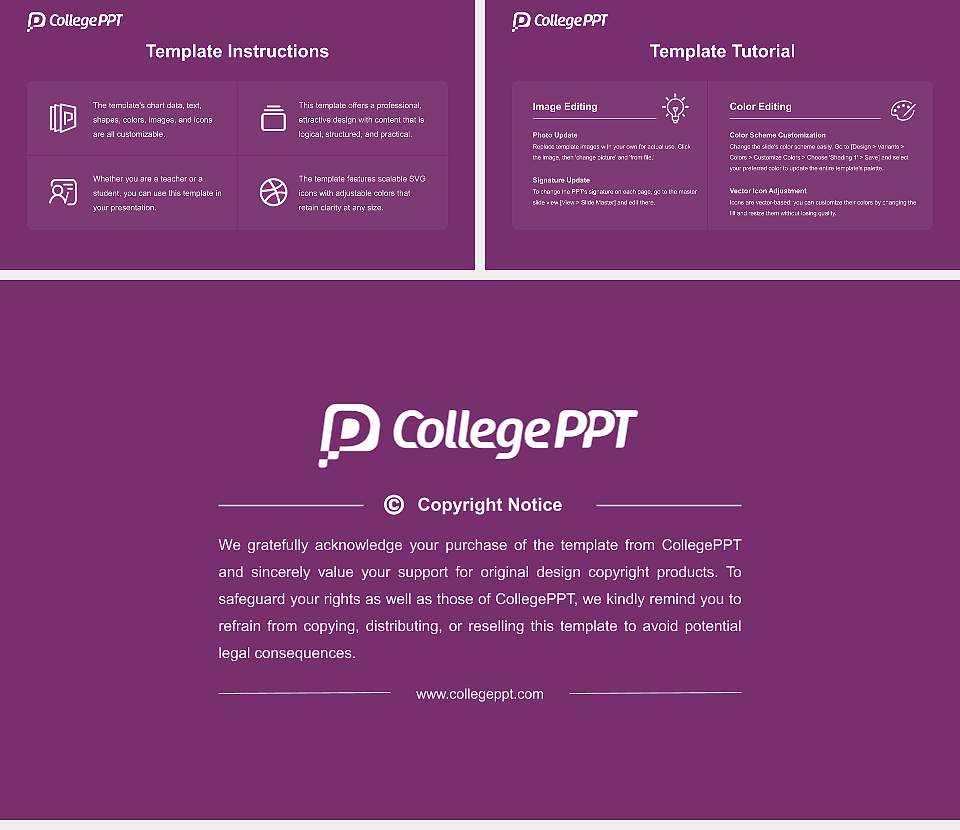 Ikueikan University Academic Presentation/Research Findings Report PPT Template16:9 ratio PPT effect preview image5