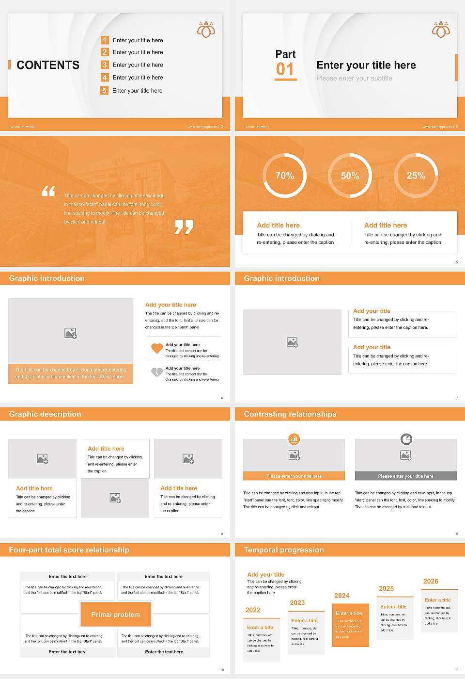 Tsurumi University Thesis Proposal/Graduation Defense PPT Template16:9 ratio PPT effect preview image2