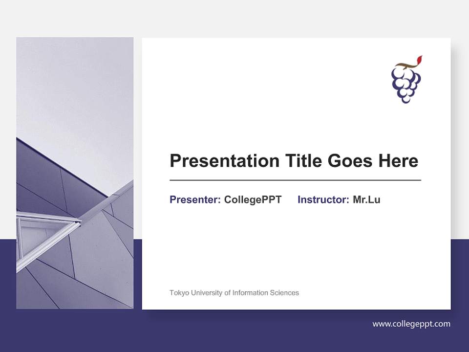 Tokyo University of Information Sciences General PPT Template4:3 ratio PPT effect preview image6