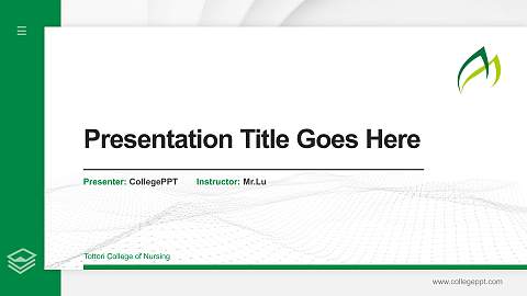 Tottori College of Nursing Thesis Proposal/Graduation Defense PPT Template