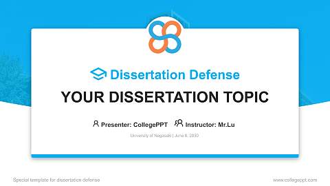 University of Nagasaki Graduation Thesis Defense PPT Template