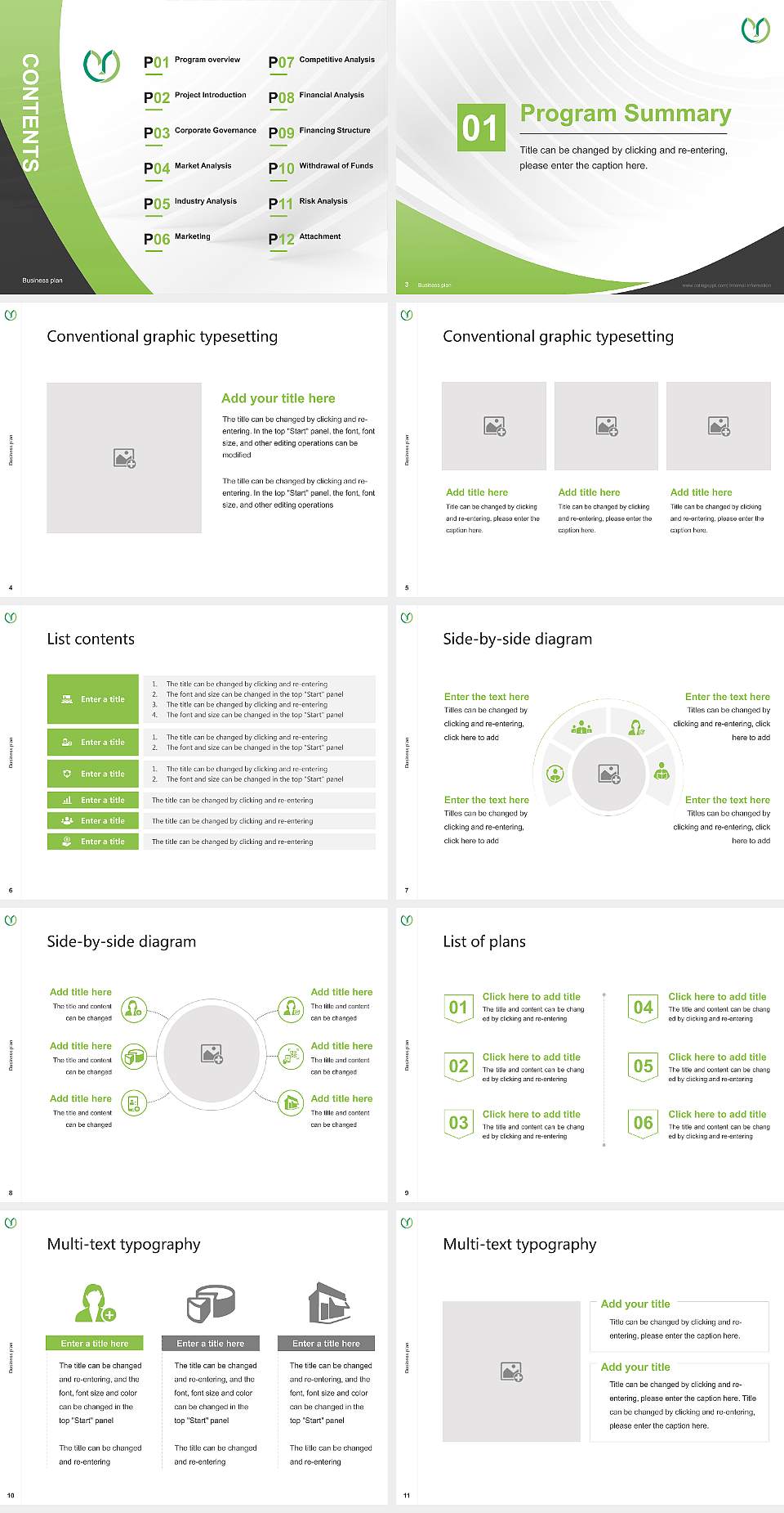 Yamaguchi University Competition/Entrepreneurship Contest PPT Template4:3 ratio PPT effect preview image2