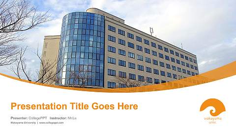 Wakayama University Course/Courseware Creation PPT Template