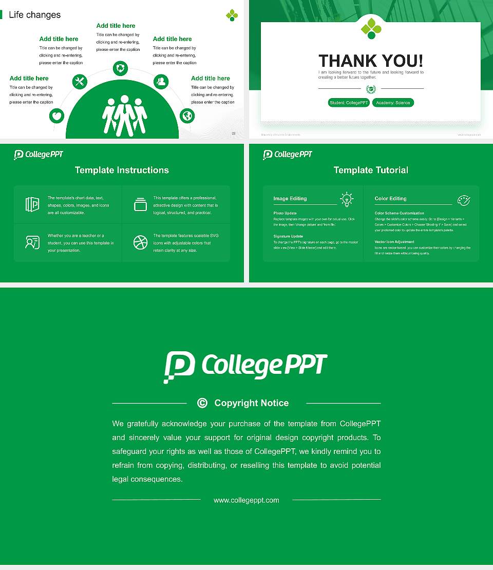 University of Human Environments National Scholarship Defense PPT Template16:9 ratio PPT effect preview image4