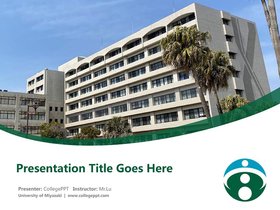 University of Miyazaki Course/Courseware Creation PPT Template4:3 ratio PPT effect preview image5