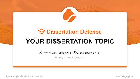 University of Shizuoka Graduation Thesis Defense PPT Template