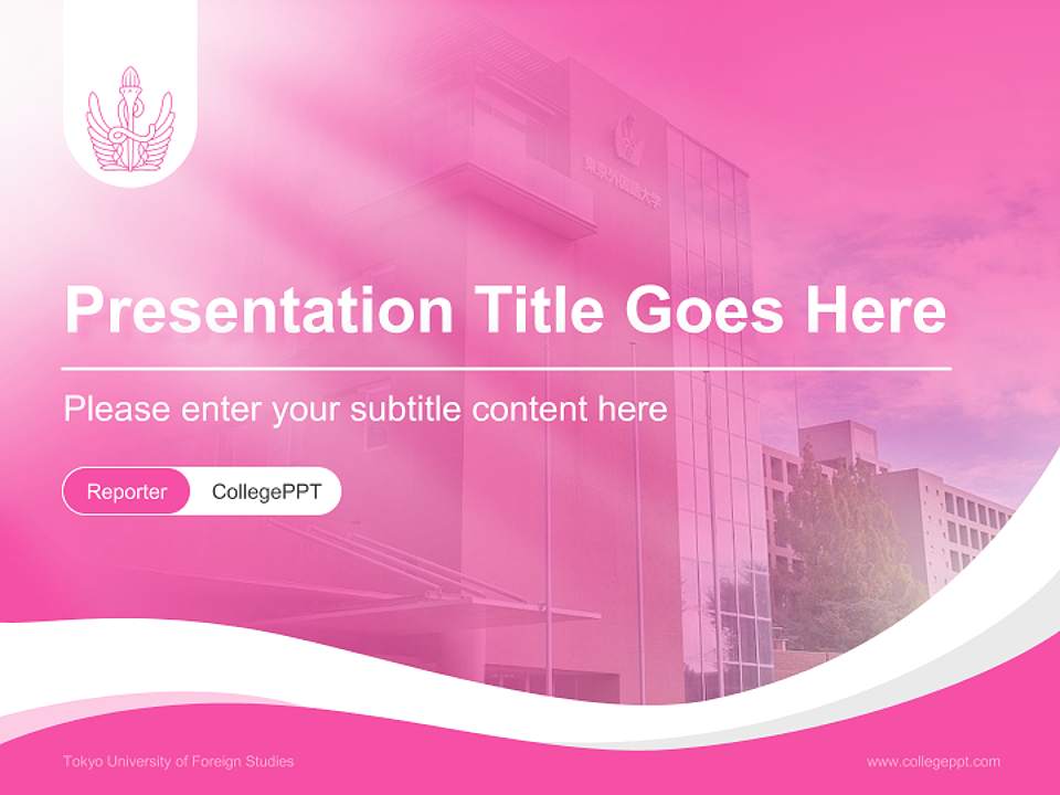 Tokyo University of Foreign Studies Lecture Sharing and Networking Event PPT Template4:3 ratio PPT effect preview image4