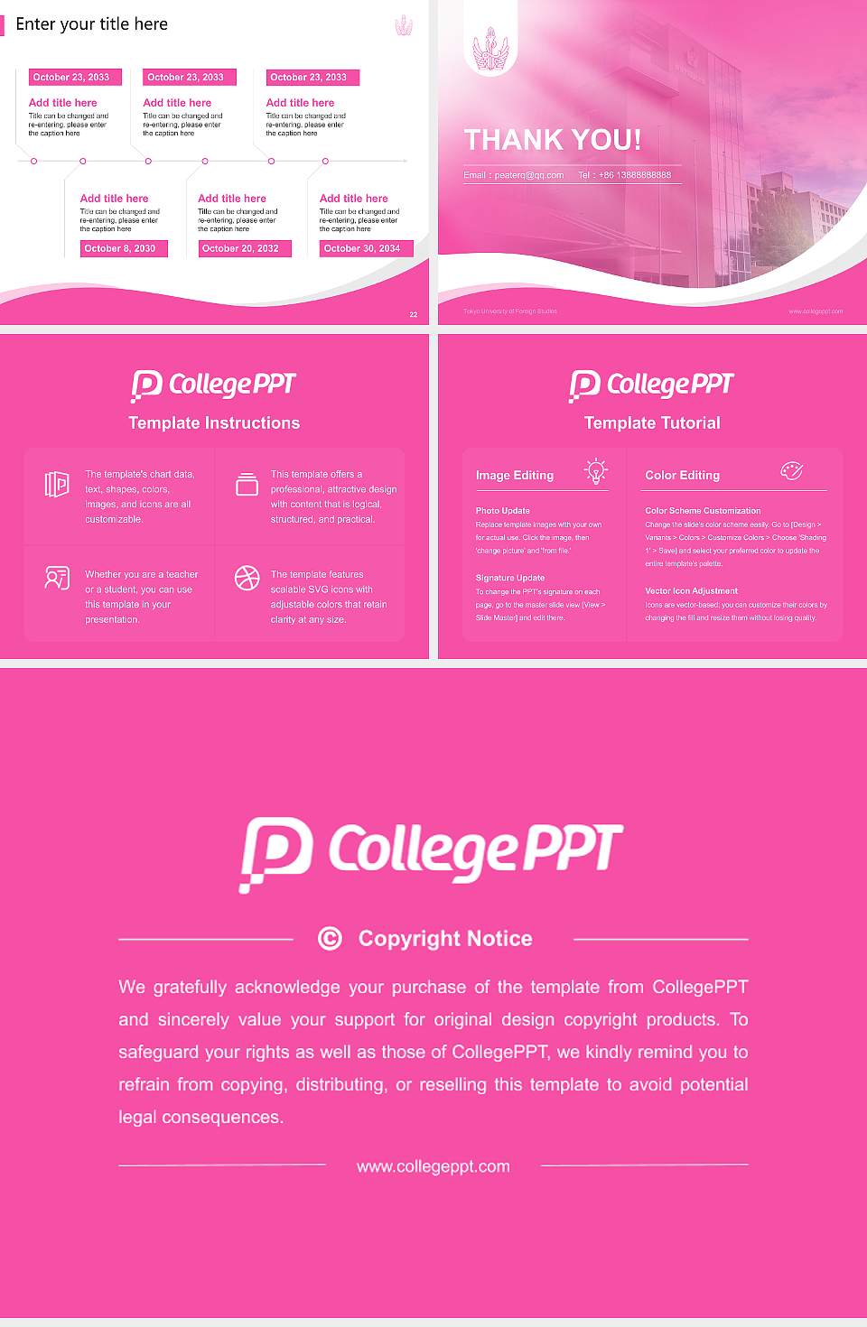 Tokyo University of Foreign Studies Lecture Sharing and Networking Event PPT Template4:3 ratio PPT effect preview image4