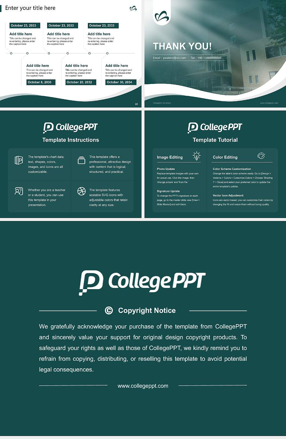 Yamagata University Lecture Sharing and Networking Event PPT Template4:3 ratio PPT effect preview image4