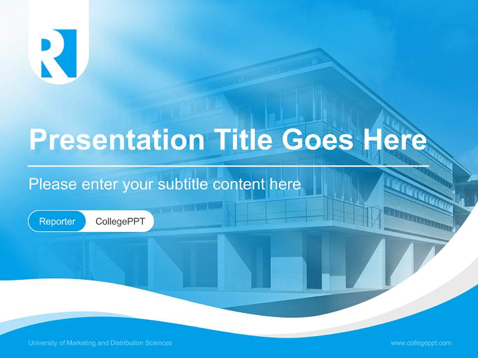 University of Marketing and Distribution Sciences Lecture Sharing and Networking Event PPT Template4:3 ratio PPT effect preview image4