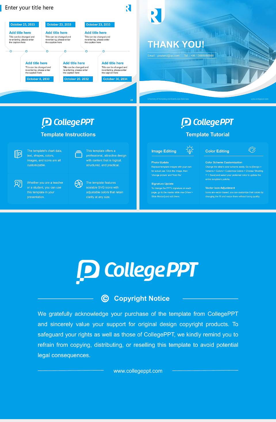 University of Marketing and Distribution Sciences Lecture Sharing and Networking Event PPT Template4:3 ratio PPT effect preview image4