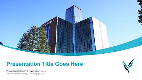 Yamanashi Gakuin University Course/Courseware Creation PPT Template