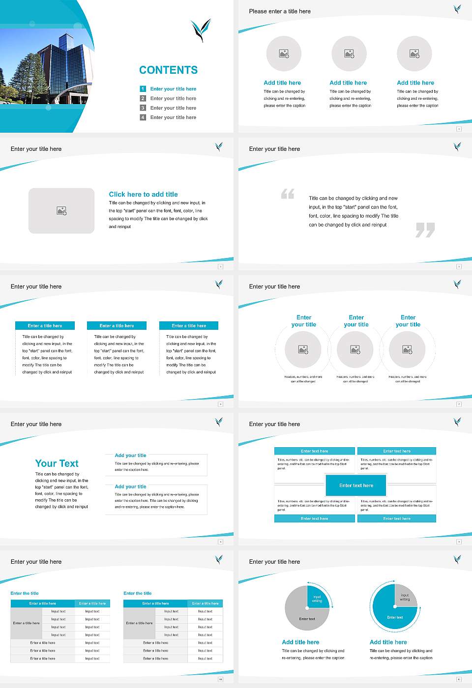 Yamanashi Gakuin University Course/Courseware Creation PPT Template16:9 ratio PPT effect preview image2