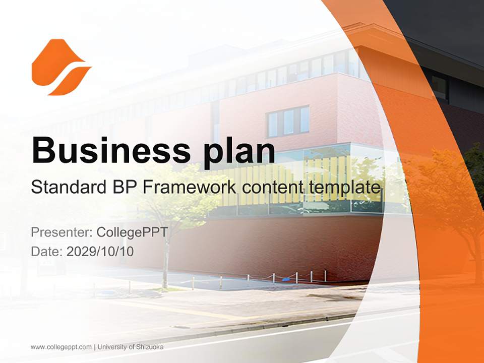 University of Shizuoka Competition/Entrepreneurship Contest PPT Template4:3 ratio PPT effect preview image9