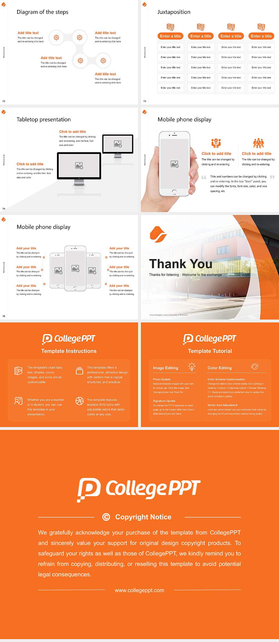 University of Shizuoka Competition/Entrepreneurship Contest PPT Template4:3 ratio PPT effect preview image9