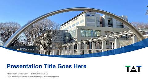 Tokyo University of Agriculture and Technology Course/Courseware Creation PPT Template