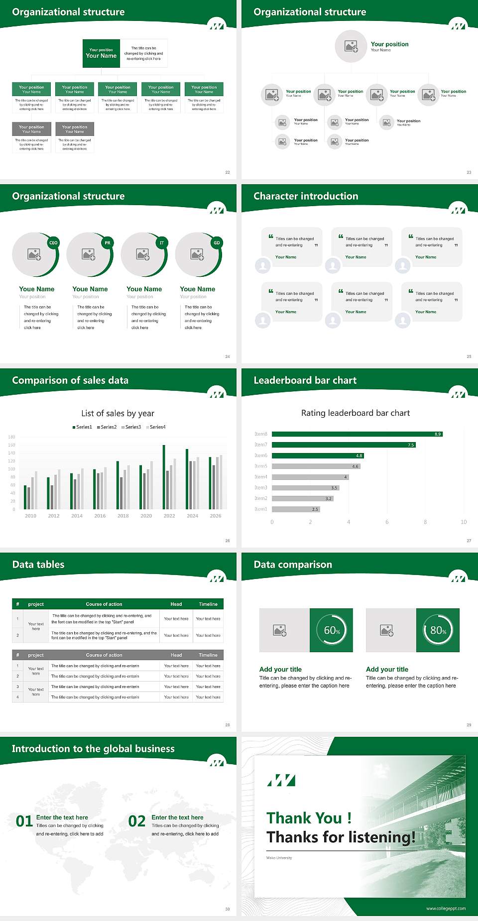 Wako University Academic Presentation/Research Findings Report PPT Template4:3 ratio PPT effect preview image4