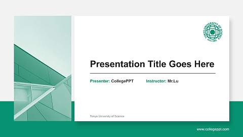 Tokyo University of Science General PPT Template