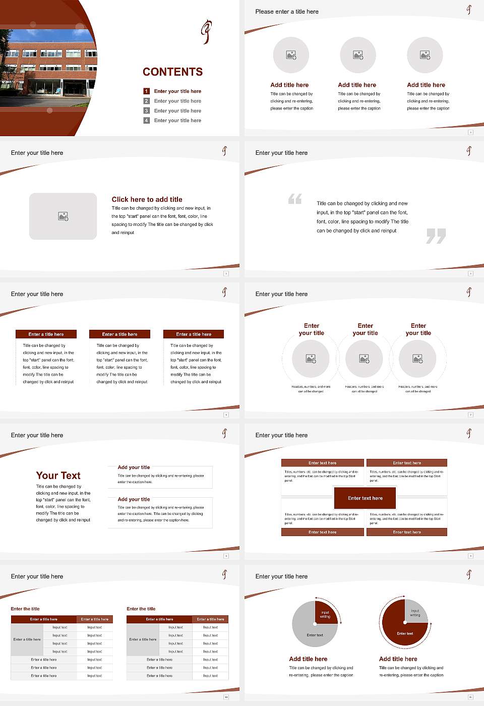 Utsunomiya University Course/Courseware Creation PPT Template16:9 ratio PPT effect preview image2