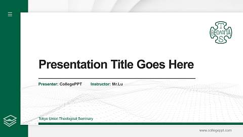Tokyo Union Theological Seminary Thesis Proposal/Graduation Defense PPT Template