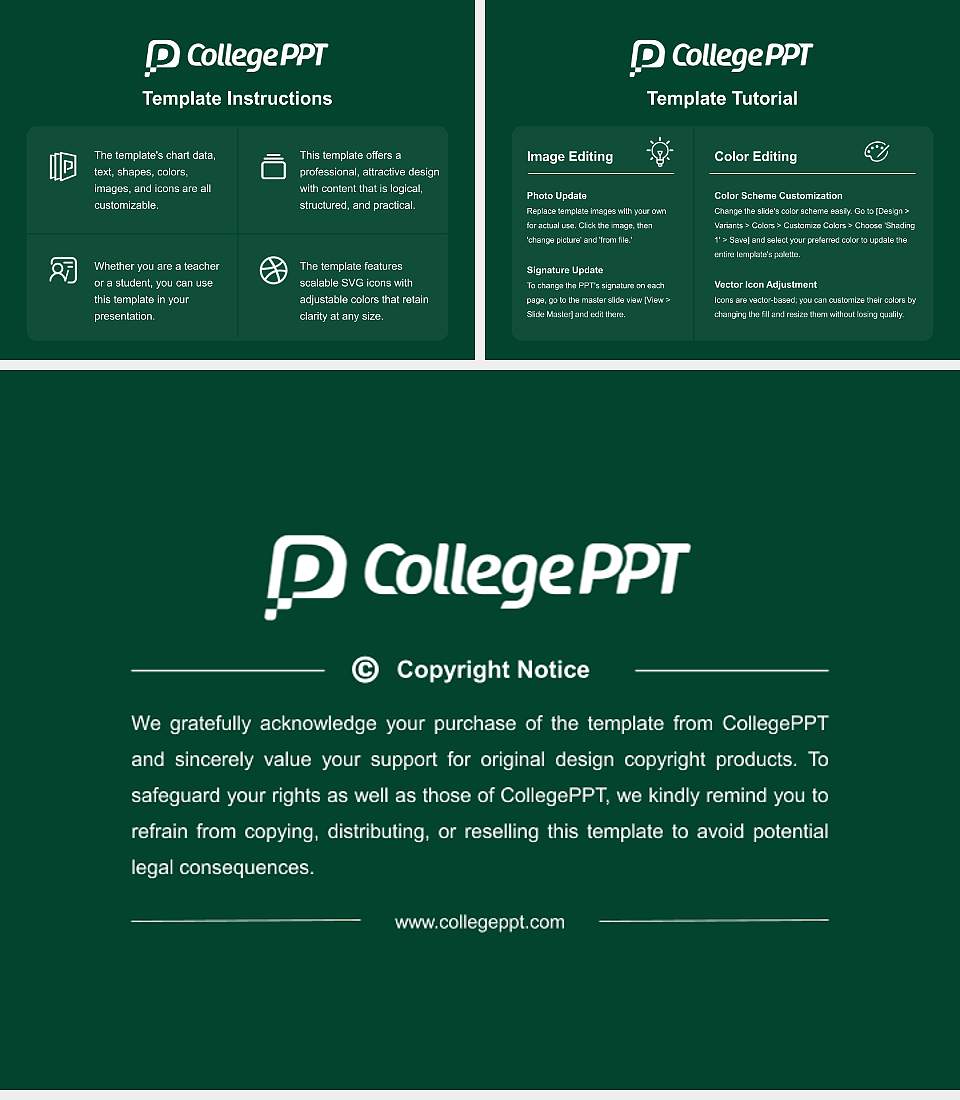 Tokyo University of Agriculture Course/Courseware Creation PPT Template4:3 ratio PPT effect preview image5
