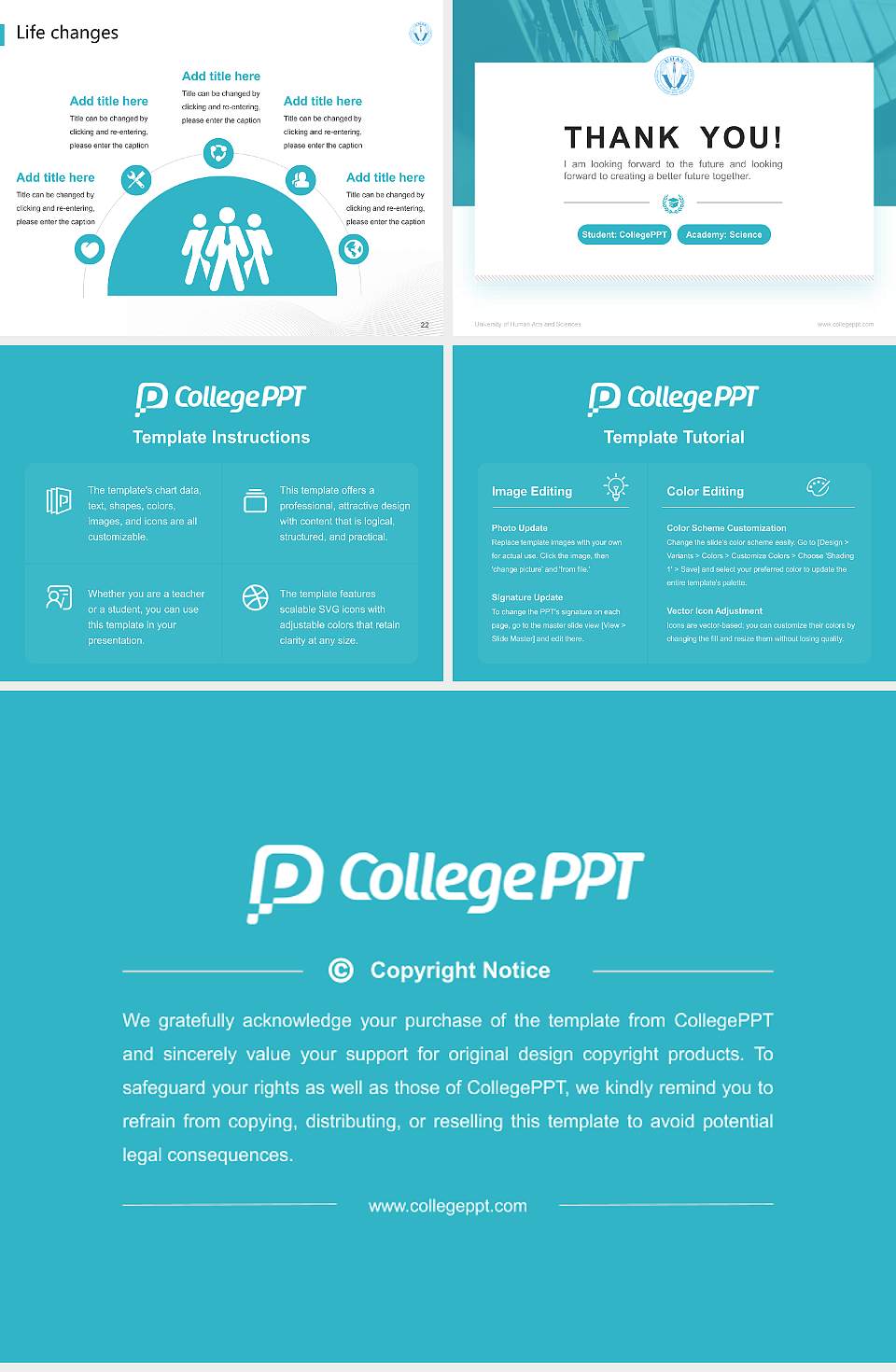 University of Human Arts and Sciences National Scholarship Defense PPT Template4:3 ratio PPT effect preview image4