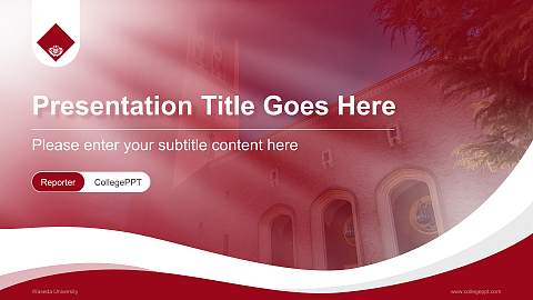 Waseda University Lecture Sharing and Networking Event PPT Template