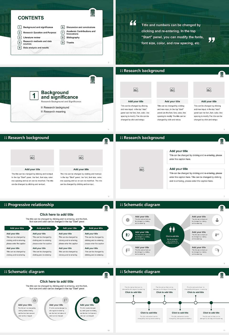 Tokyo University of Agriculture Graduation Thesis Defense PPT Template16:9 ratio PPT effect preview image2