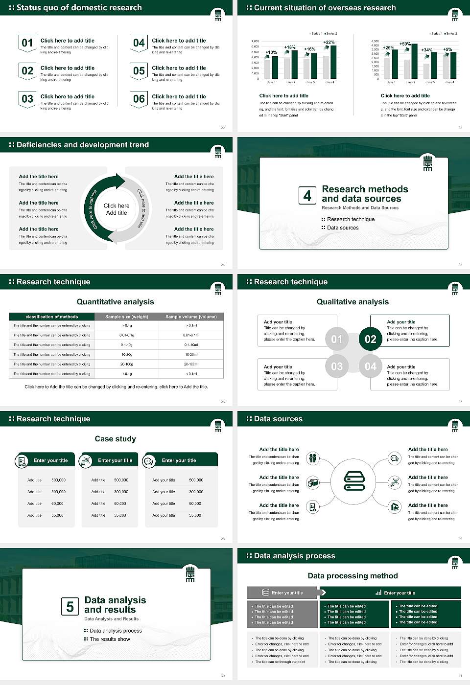 Tokyo University of Agriculture Graduation Thesis Defense PPT Template16:9 ratio PPT effect preview image4