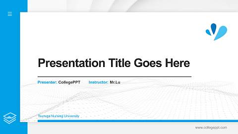Tsuruga Nursing University Thesis Proposal/Graduation Defense PPT Template