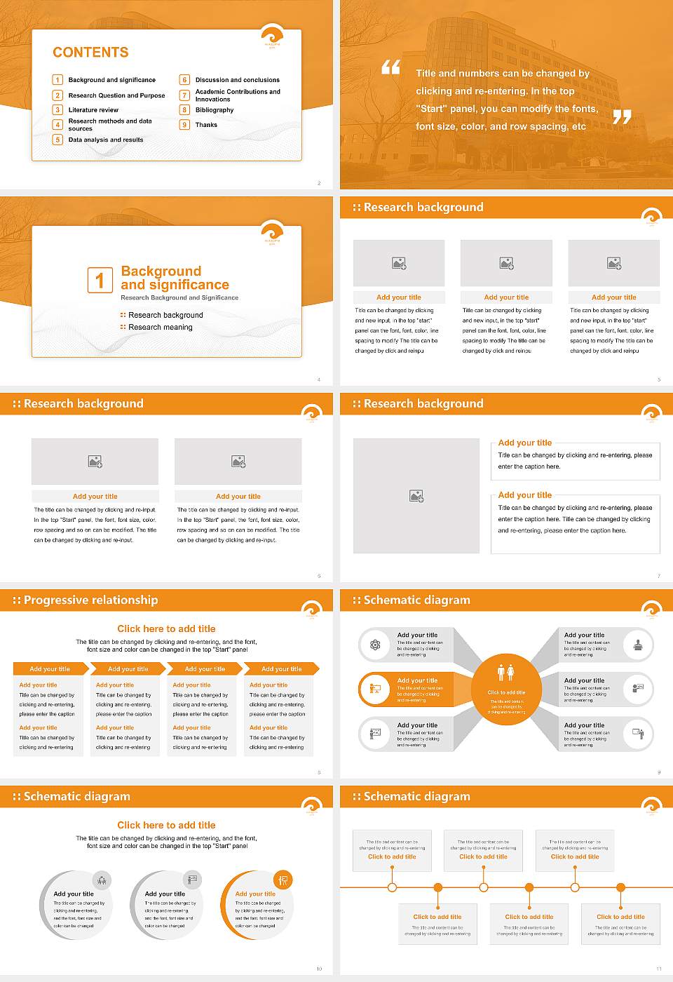 Wakayama University Graduation Thesis Defense PPT Template16:9 ratio PPT effect preview image2