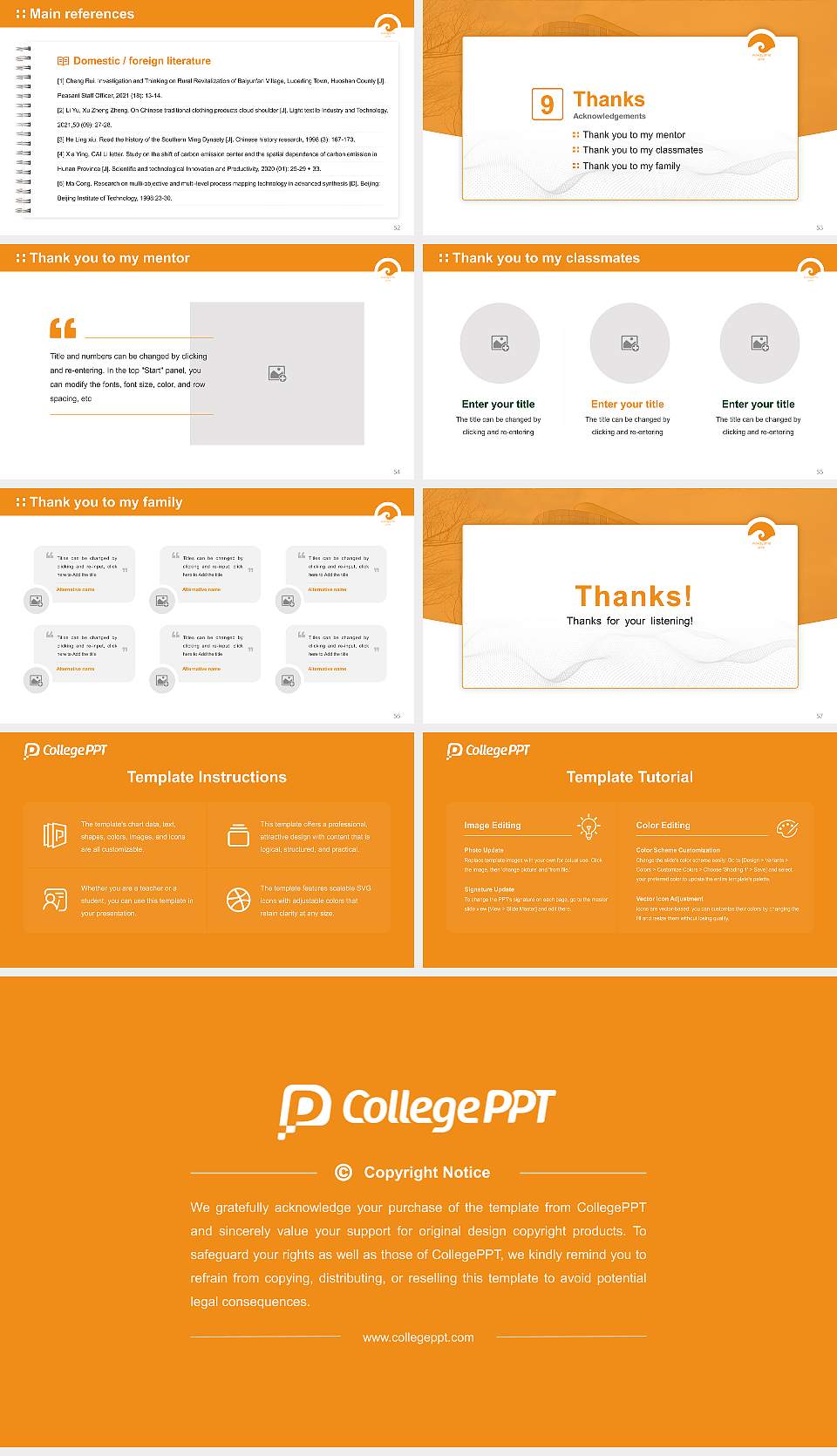 Wakayama University Graduation Thesis Defense PPT Template16:9 ratio PPT effect preview image7