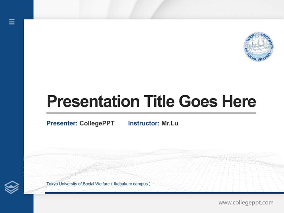 Tokyo University of Social Welfare（Ikebukuro campus） Thesis Proposal/Graduation Defense PPT Template4:3 ratio PPT effect preview image5