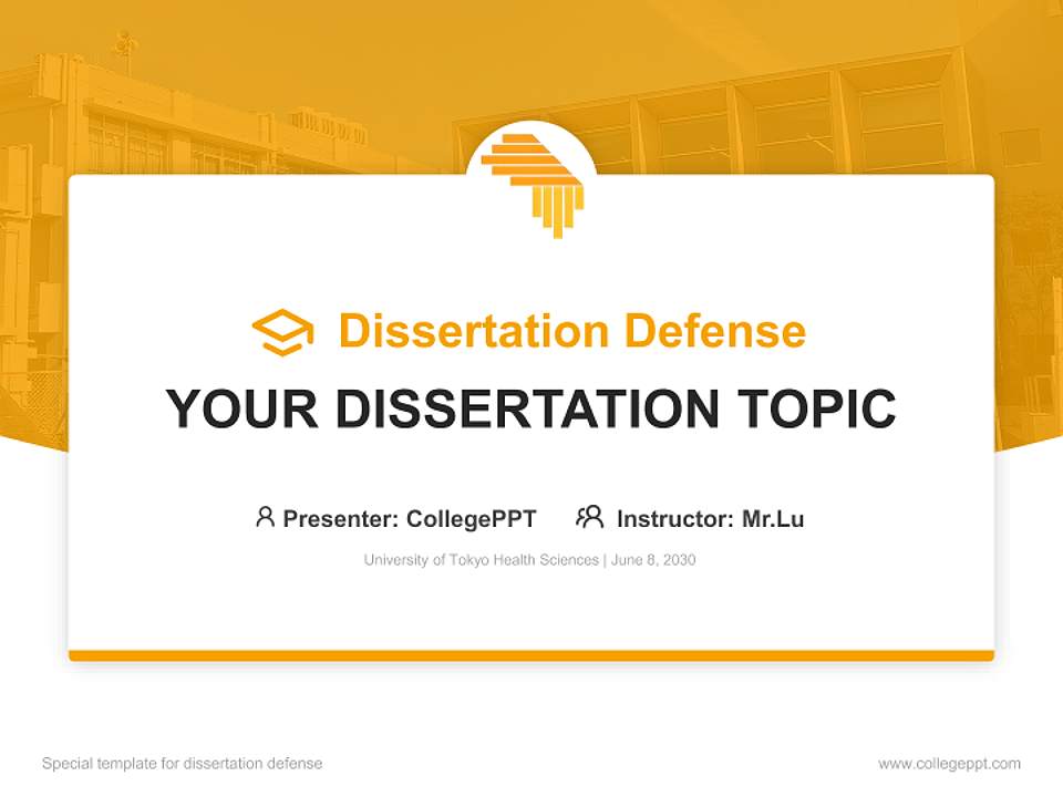 University of Tokyo Health Sciences Graduation Thesis Defense PPT Template4:3 ratio PPT effect preview image7
